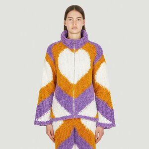 Marco Rambaldi Heart Pile Knitted Sweatshirt Size Small